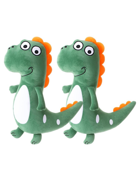 Lenwen Almohadas de Cinturón de Seguridad para Niños 2 Pcs Verde Dragón