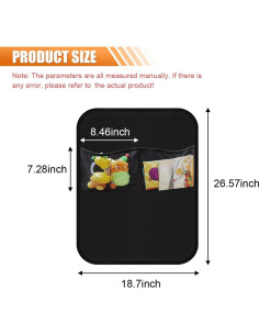 Organizador de Asiento Trasero JOYCOURT - Protector Impermeable 67x47cm 2