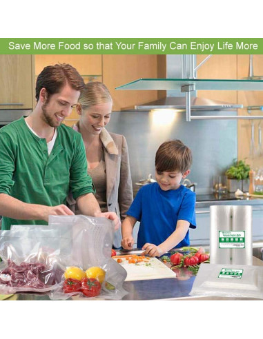 Bolsas de Sellado al Vacío MakMeFre 2 Paquete 20m Grado Comercial