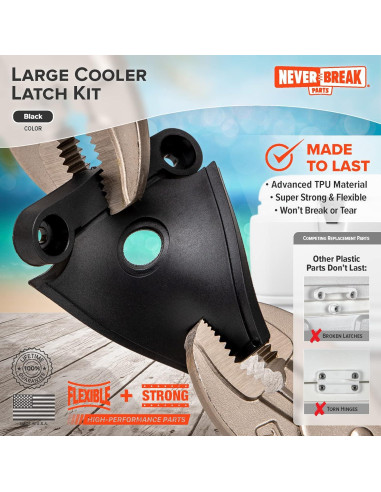 Pestillos de Reemplazo NeverBreak para Neveras Igloo - 2 Pack