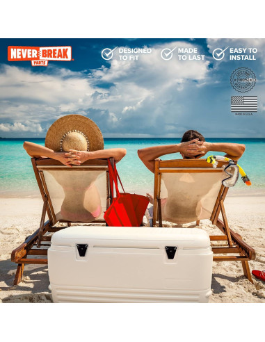 Pestillos de Reemplazo NeverBreak para Neveras Igloo - 2 Pack