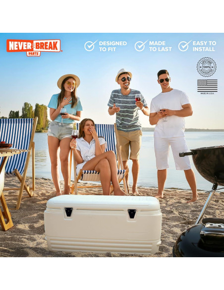 Pestillos de Reemplazo NeverBreak para Neveras Igloo - 2 Pack