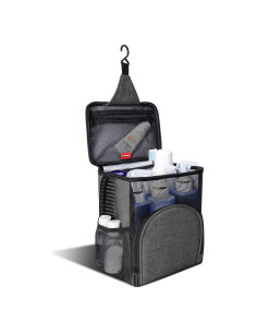 Caddy de Ducha KUSOOFA Gris 11L Portátil con Gancho Colgante