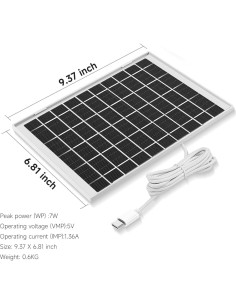 Cargador Solar 3 Paquetes CYJJZQ para Eufycam 3C/2C Pro 2