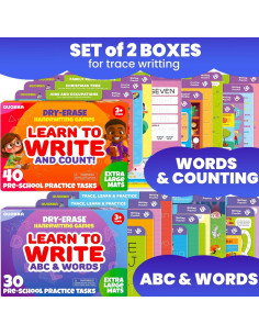 Libro Ocupado QUOKKA - 2 Conjuntos de Escritura para Niños 3-5 Años 2