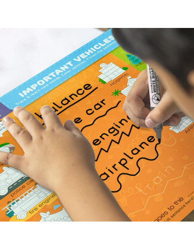 Libro Ocupado QUOKKA - 2 Conjuntos de Escritura para Niños 3-5 Años