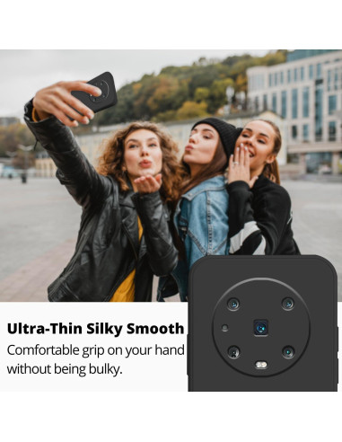 Funda Silicona Antichoque Wousunly Honor Magic 4 Pro Negra