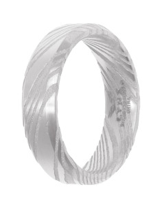 Anillo de Acero Damasco Metro Jewelry para Hombres 8 mm Talla 9-11 2