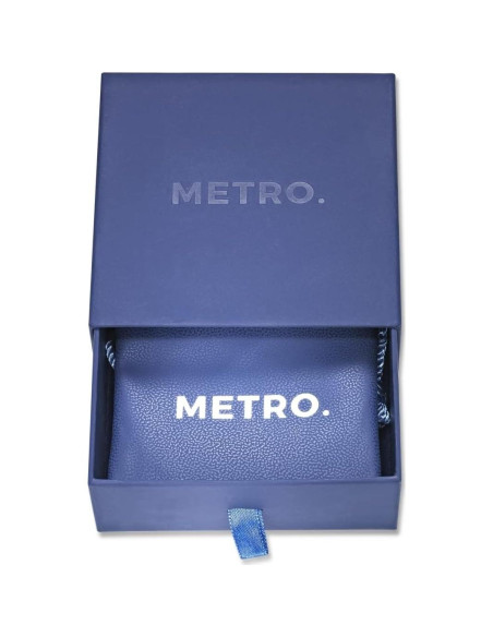 Anillo de Acero Damasco Metro Jewelry para Hombres 8 mm Talla 9-11