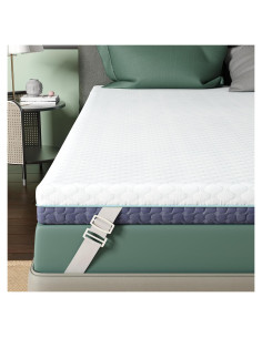 Funda de colchón individual Releep RL-20101-T 5 cm viscoelástica