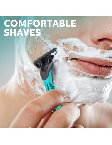 Afeitadoras Desechables Leriton 12 Pcs 3 Cuchillas Piel Sensible