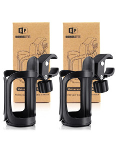 Soportes para Vasos BUNDLEPRO - 2 Piezas, Universal, Negro