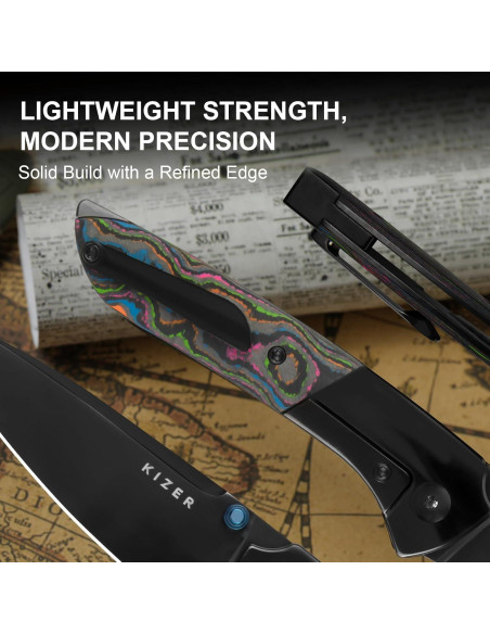 Cuchillo de bolsillo Kizer Spitfire EDC 7.95 cm S35VN Plegable