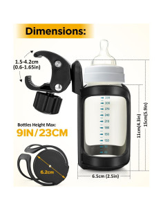 Soportes para Vasos BUNDLEPRO - 2 Piezas, Universal, Negro 2