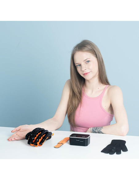 Guantes de Rehabilitación JBMBHC Mano Derecha M Naranja