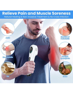 Varita de Terapia Lásers Frío I-THERA-U 4x808nm 14x650nm 2