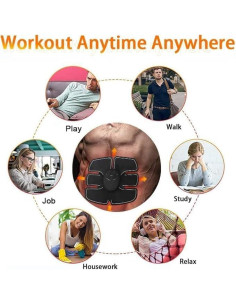 Cinturón de Fitness Sielife KLT-07 Estimulador Muscular Abdominal 2