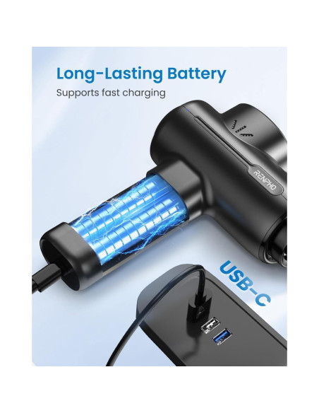 Pistola de Masaje RENPHO Tejido Profundo Portátil 0.68 kg