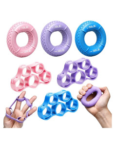 Kit de Entrenador de Fuerza de Agarre TEAWOO 6 Piezas