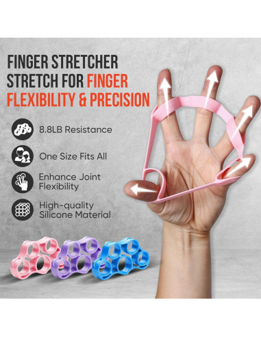 Kit de Entrenador de Fuerza de Agarre TEAWOO 6 Piezas