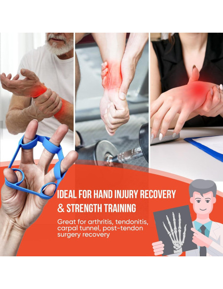 Kit de Entrenador de Fuerza de Agarre TEAWOO 6 Piezas