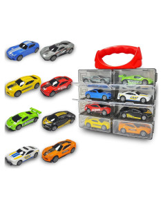 Set de Coches de Juguete KIDAMI 1:64 - 8 Vehículos Retroceso