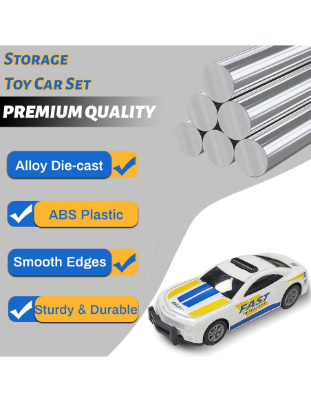 Set de Coches de Juguete KIDAMI 1:64 - 8 Vehículos Retroceso