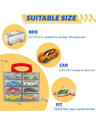 Set de Coches de Juguete KIDAMI 1:64 - 8 Vehículos Retroceso