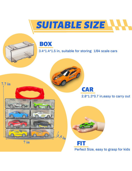 Set de Coches de Juguete KIDAMI 1:64 - 8 Vehículos Retroceso