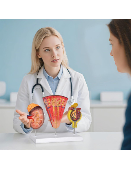 Modelo Anatómico de Riñón 3-en-1 Simedutech para Estudio