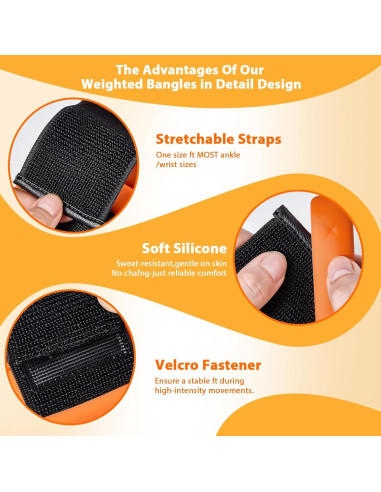 Pesas Ajustables para Muñeca y Tobillo PENOMO 0.91 kg Juego de 2