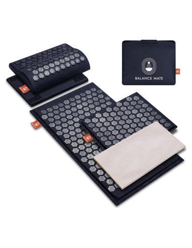 Alfombrilla de Acupresión Balance Mate con Almohada - Negro