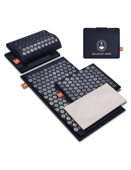 Alfombrilla de Acupresión Balance Mate con Almohada - Negro