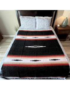Manta Mexicana Negra Open Road Goods 198x132 cm Gruesa 2