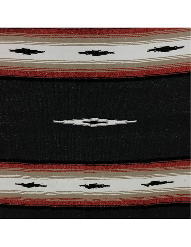 Manta Mexicana Negra Open Road Goods 198x132 cm Gruesa