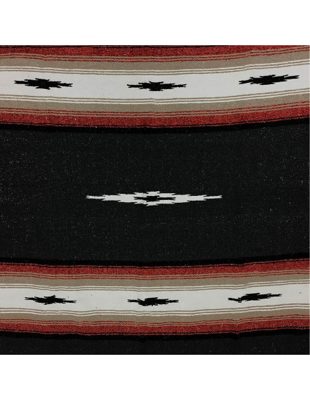 Manta Mexicana Negra Open Road Goods 198x132 cm Gruesa