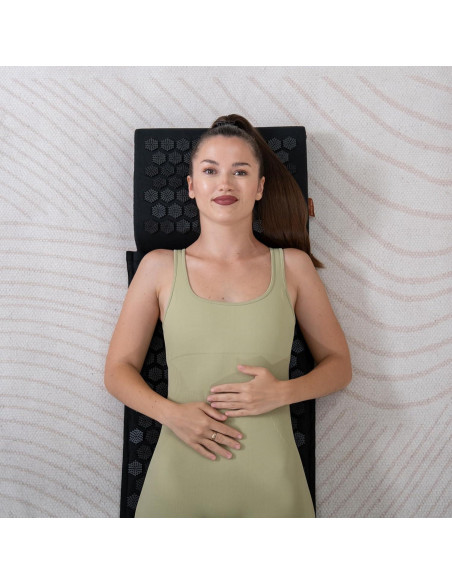 Alfombrilla de Acupresión Balance Mate con Almohada - Negro