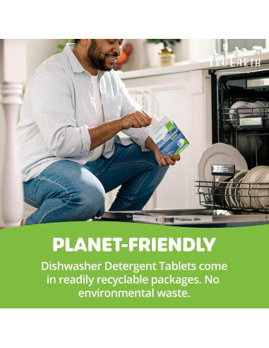 Tabletas de detergente para lavavajillas Tru Earth - 30 tabletas sin fragancia