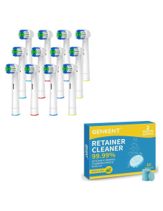 Cabezas de Repuesto Oral-B + 60 Tabletas de Limpieza