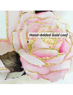 Arte de pared de lienzo Chanel 50.8x50.8 cm floral rosa 2