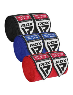 Envolturas de Mano de Boxeo RDX - Paquete de 3, 4.5m