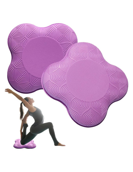 Juego de 2 Almohadillas de Rodillas Yoga MBHKRRS Púrpura Juego de 2 Almohadillas de Rodillas Yoga MBHKRRS Púrpura