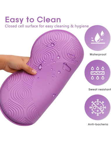 Juego de 2 Almohadillas de Rodillas Yoga MBHKRRS Púrpura