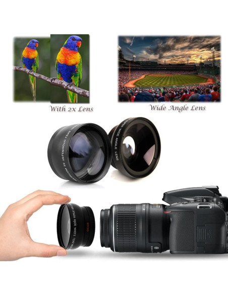 Paquete de Accesorios 49mm OPTURA para Canon EOS R50 R100 M5 M6 Paquete de Accesorios 49mm OPTURA para Canon EOS R50 R100 M5 M6