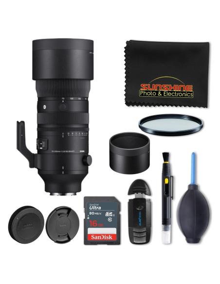 Lente Sigma 70-200mm f2.8 DG DN OS para Sony E - Paquete Básico Lente Sigma 70-200mm f2.8 DG DN OS para Sony E - Paquete Básico