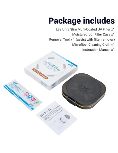 Filtro UV JJC para Cámaras Leica Q3 43 / Q3 / Q2 - Protección Óptica