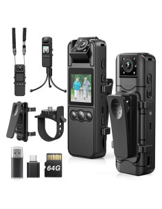 Cámara Corporal Losfom Z11 2K 64GB Batería 1700mAh