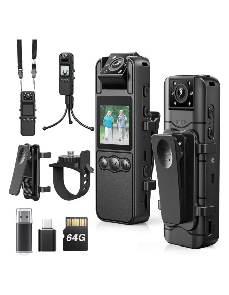 Cámara Corporal Losfom Z11 2K 64GB Batería 1700mAh Cámara Corporal Losfom Z11 2K 64GB Batería 1700mAh