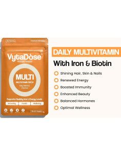Parche Multivitamínico para Mujeres Vytadose - Hierro y Biotina 2