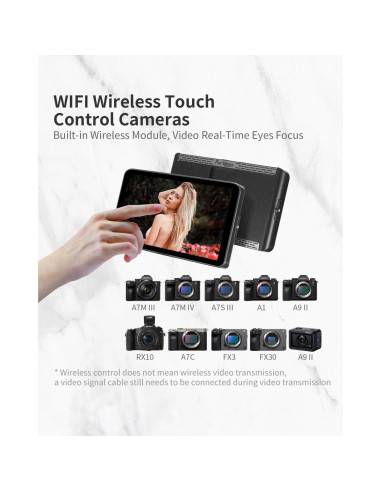 Monitor de Campo Portkeys LH7P 7" Táctil Inalámbrico 1000 nits